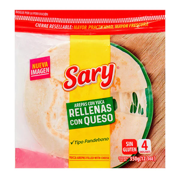 Cassava Arepa Filled with Cheese - 4x Units 350g