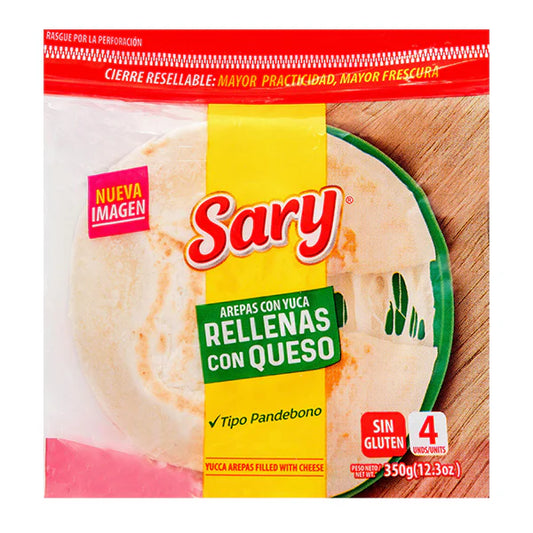 Cassava Arepa Filled with Cheese - 4x Units 350g