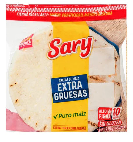 Extra Thick White corn Arepa - 10 Pack (1.25kg)